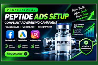 fix peptide ads setup compliant facebook ads google ads instagram ads campaign
