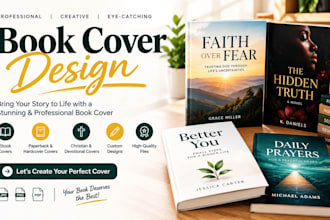 design faith based christian book cover, ebook cover, journal cover, KDP cover