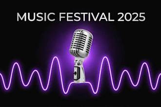 do professional music flyer concert and festival poster design
