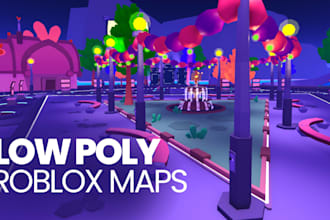build a professional low poly roblox maps