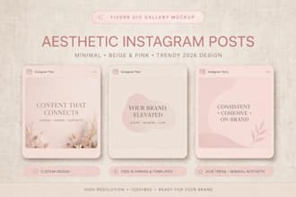 design instagram aesthetic post youtube thumbnail