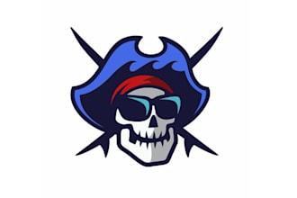 design surf mascot travel logo