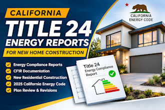 prepare california title 24 energy reports for new home construction