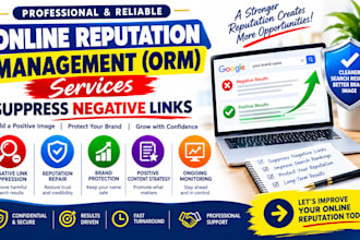 do online reputation management,ORM, services to suppress