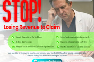provide medical billing, ar follow up and denial management