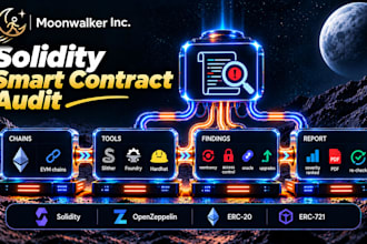 audit your solidity smart contract for security and deliver a written report