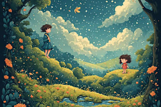 children book illustration and children book illustration