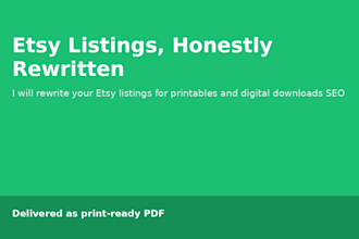 rewrite your etsy items for printable