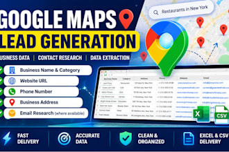 scrape google maps for business leads and contact  information
