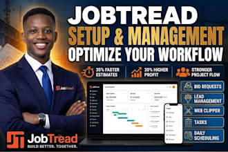 setup jobtread bid request lead management web clipper tasks daily scheduling