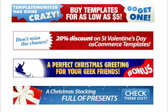 send you 12 Customizable Banners Templates