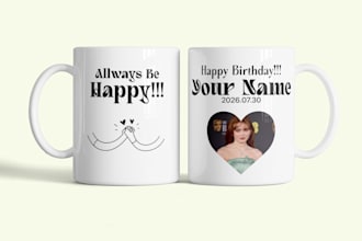 design custom birthday mugs