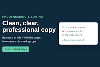 proofread and edit your business emails website copy and posts