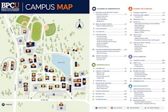 design a campus map, university map, vector map for your school