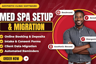 setup aesthetic record patientnow boulevard zenoti mangomint nexhealth pabau ghl