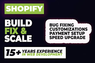 be your shopify developer for theme customizations