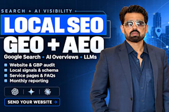 do local SEO, GEO, and aeo to rank your business in ai overview and llms