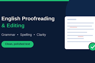 proofread your english text for grammar and spelling