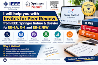 help you access ieee, springer elsevier peer reviews for eb1a, o1 niw