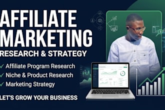 research affiliate programs and create an affiliate marketing strategy