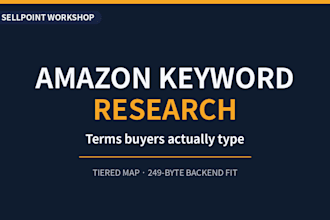 do amazon keyword research and build your tiered map