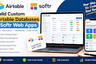 build airtable CRM and softr web apps
