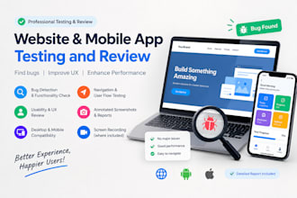 test website find bugs check functionality do mobile app user experience review