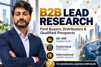 research b2b leads and find potential buyers