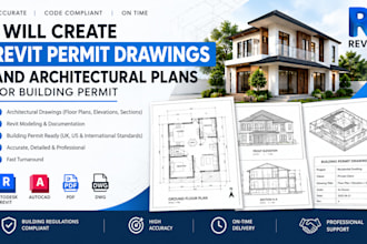 create revit permit drawings and architectural plans for building permit