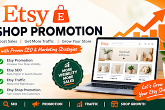 etsy promotion boost etsy sales, seo etsy traffic, etsy shop promotion