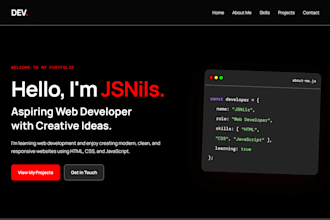 create a responsive portfolio website