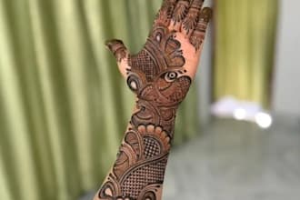 create stunning bridal arabic henna mehndi designs for hand