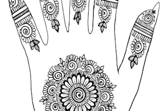 create henna mehndi designs