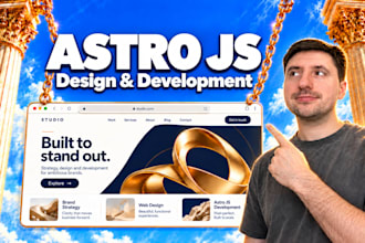 design and develop a fast, custom astro js website with cms