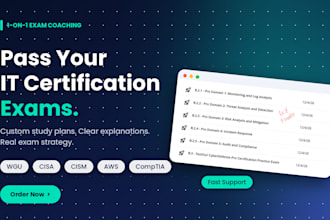 help in wgu assessments cisa cism aws and comptia certification