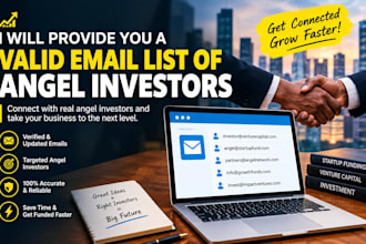 provide you valid email list of angel investors