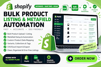 do shopify bulk product listing setup shopify variants metafields metaobjects