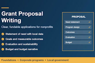 write your nonprofit grant proposal and grant application