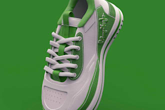 create 3d sneakers, sneakers with tech pack ready for manufacture