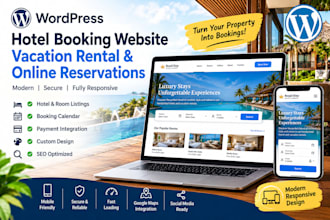 wordpress hotel booking website vacation rental online reservations