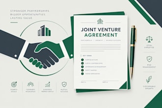 draft joint business formation and partnership agreements