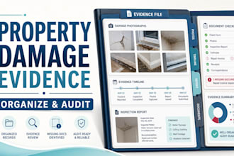 organize and audit property damage evidence for insurance disputes