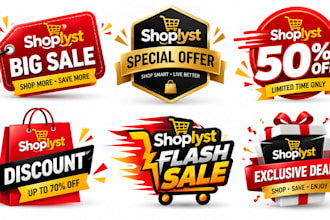 design a professional sale coupon, special offer, retail, shopping discount logo