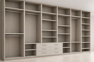 do furniture cad drawings for wardrobes, cabinets and fabrication with drawings