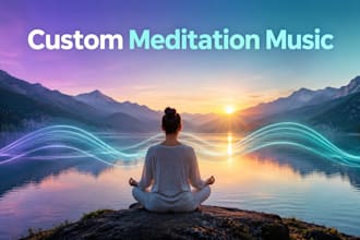 produce meditation, sleep, ambient ,solfeggio meditation music healing music