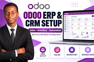 configure odoo CRM sales pipelines and business automation