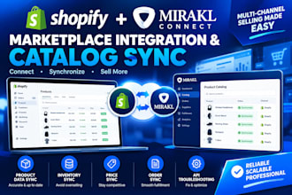 integrate shopify with mirakl connect, fix marketplace catalog synchronization