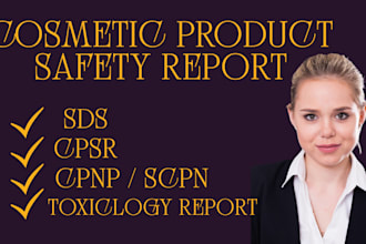 do technical report for eu and uk cosmetic product
