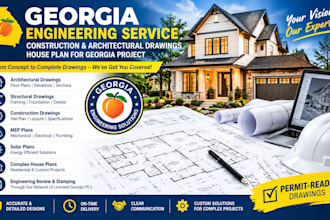 georgia engineering service, construction and architectural drawings, house plan