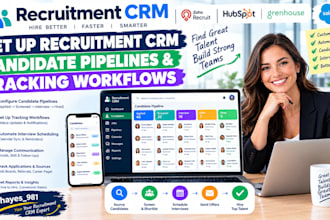 set up recruitment CRM candidate pipelines and tracking workflows
